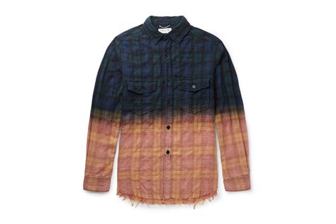 Saint Laurent Two Tone Flannel MR PORTER 